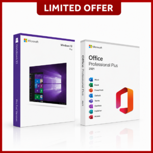 Microsoft Office 2021 Professional Plus & Windows 10 Professional software bundle for 1 PC