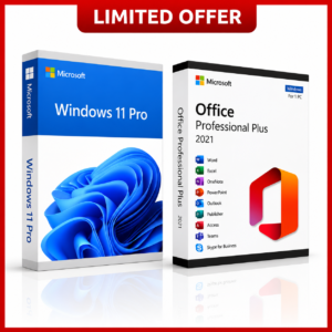 Microsoft Office 2021 Professional Plus & Windows 11 Professional software bundle for 1 PC