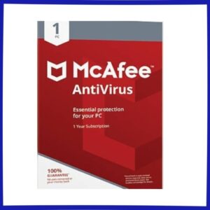 McAfee Antivirus – 1 Device, 1 Year Subscription | Global Activation Key