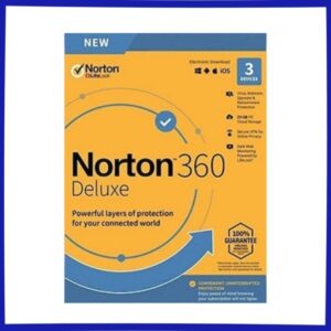 Norton 360 Deluxe – 3 Devices, 1 Year – NortonLifeLock Key – EUROPE