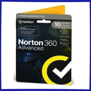 Norton 360 Advanced (10 Devices, 1 Year) – NortonLifeLock Key – EUROPE | PC, Android, Mac, iOS
