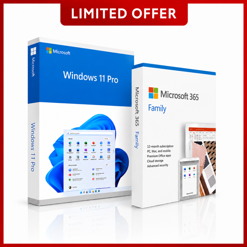 Microsoft Office 365 & Windows 11 Professional Bundle